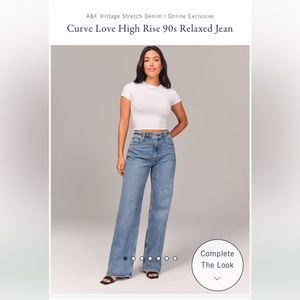 Abercrombie Curve Love High Rise 90s Relaxed Jean